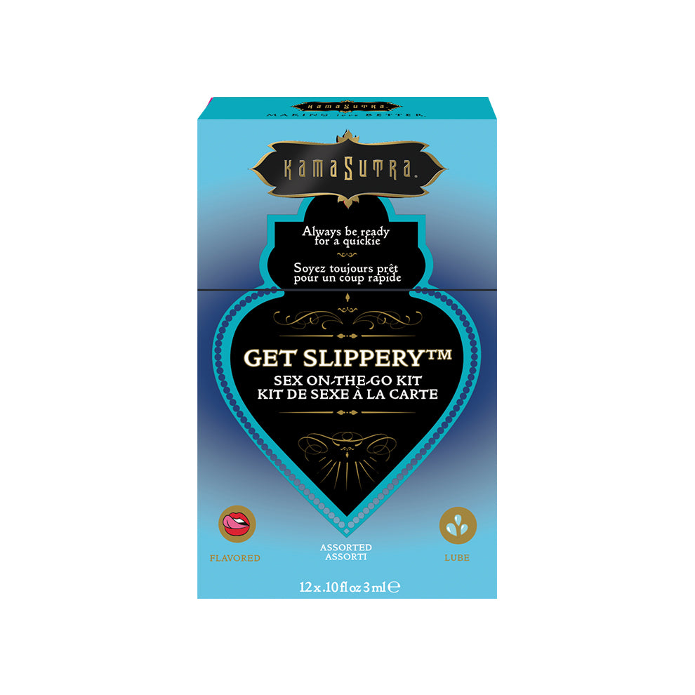 Kama Sutra Sex-to-Go Get Slippery kit lubrificante 12 bustine