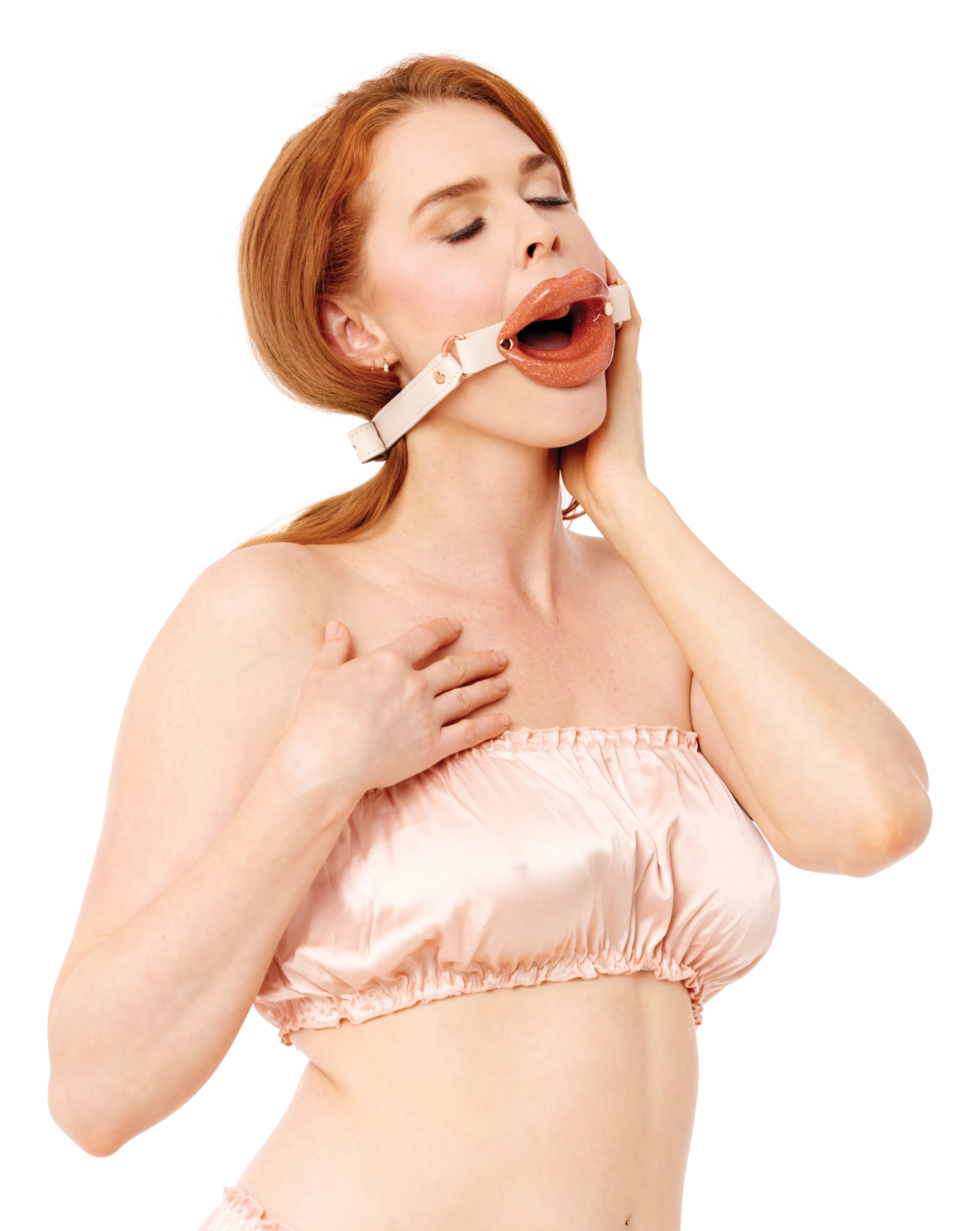 Sex & Mischief Peaches n CreaMe Lips bavaglio silicone