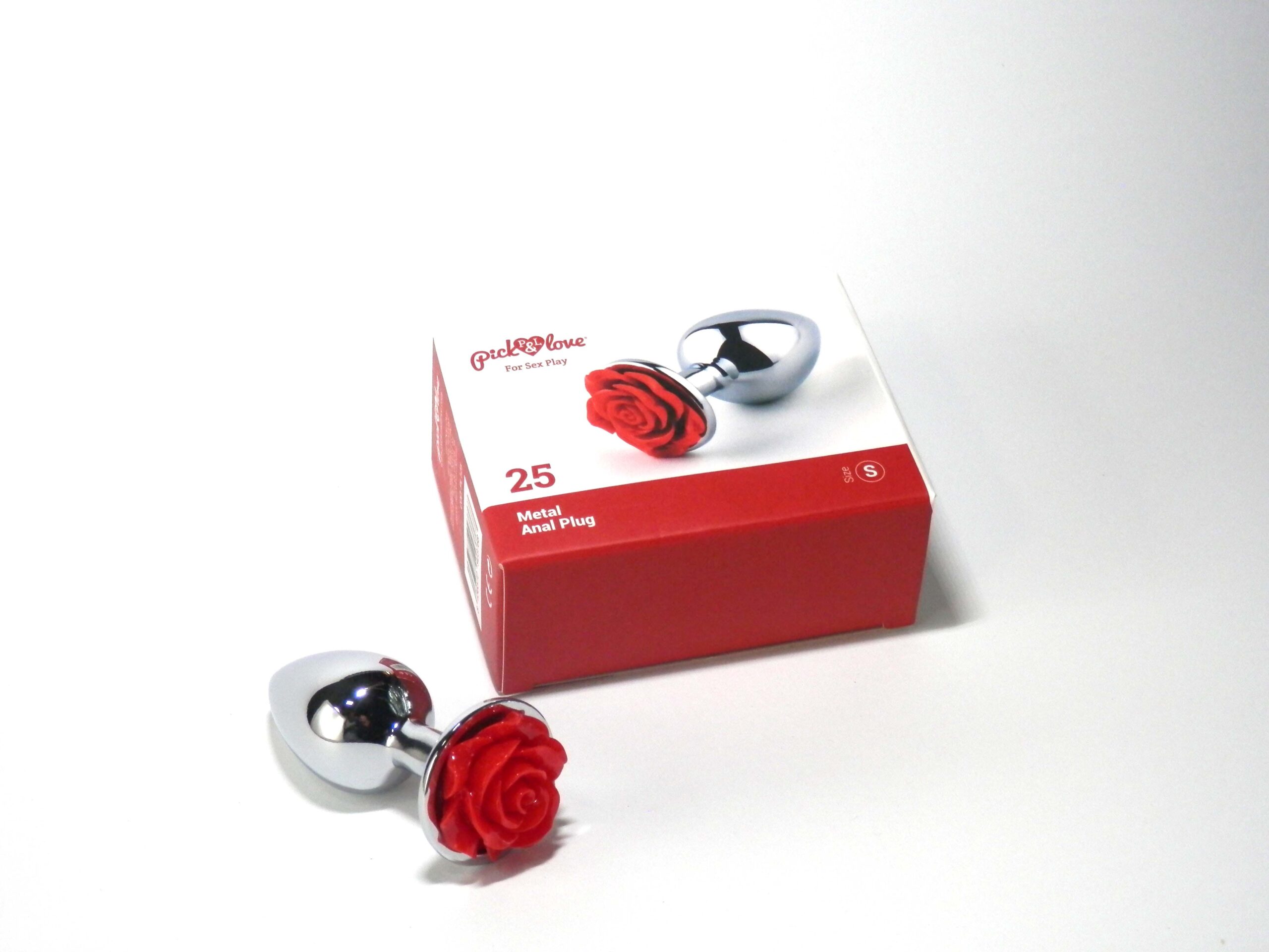 PickLove Rosa Roja plug anale alluminio base rosa
