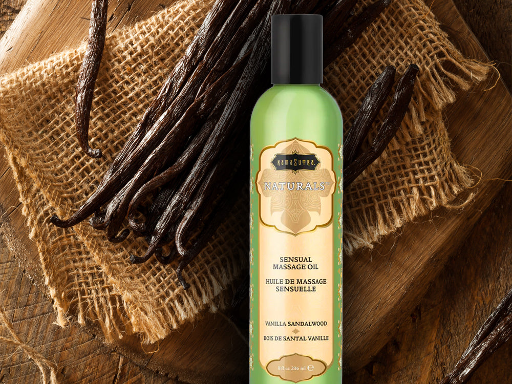 Kama Sutra Naturals olio massaggio vaniglia sandalo 59 ml