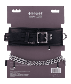 Sportsheets Edge Collare con Guinzaglio Imbottito Nero