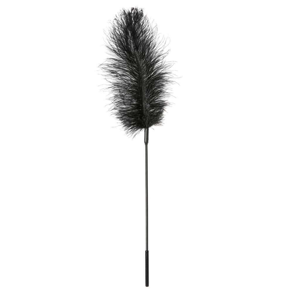 Sportsheets Ostrich Tickler piumino nero 40 cm
