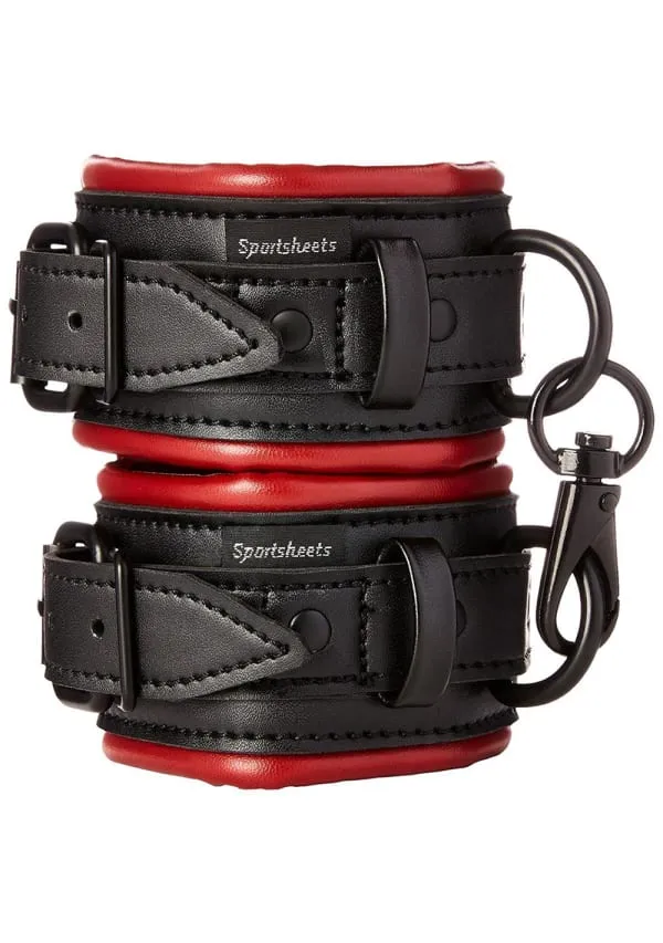 Sportsheets Saffron Handcuffs manette polsi vegane rosse