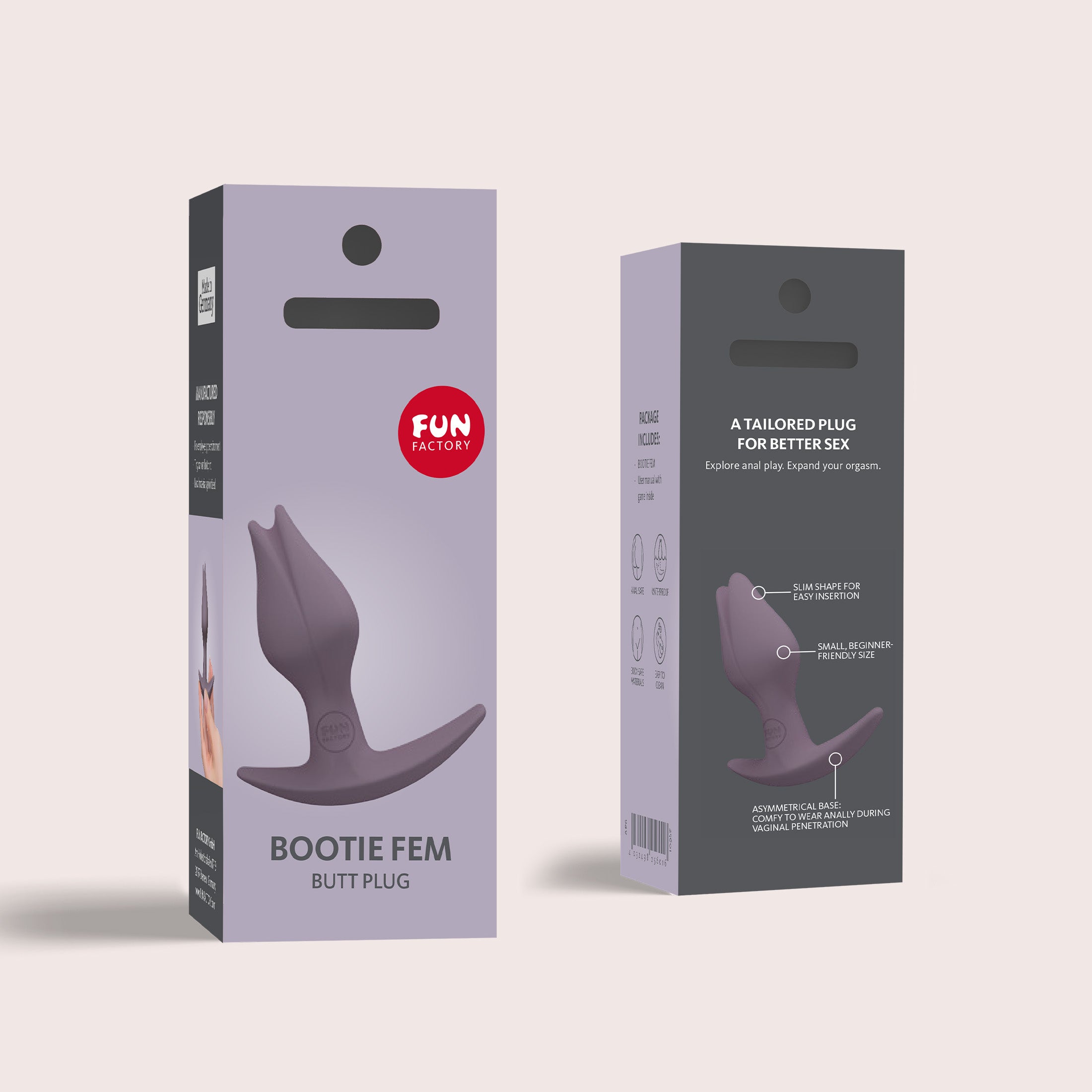 Yes For Lov Bootie Fem plug anale rosa in silicone medicale