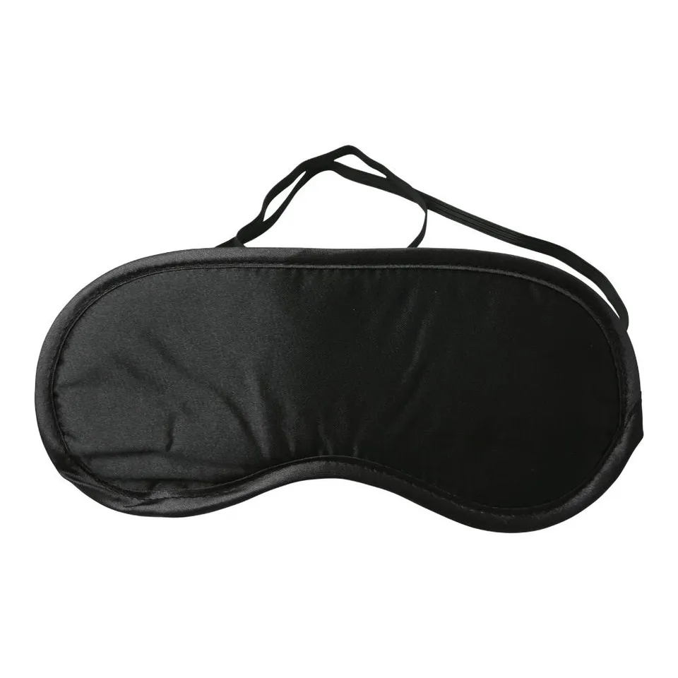 Sex & Mischief Black Satin Blindfold benda occhi raso nero
