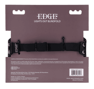 Sportsheets Edge Lights Out Blindfold benda total black