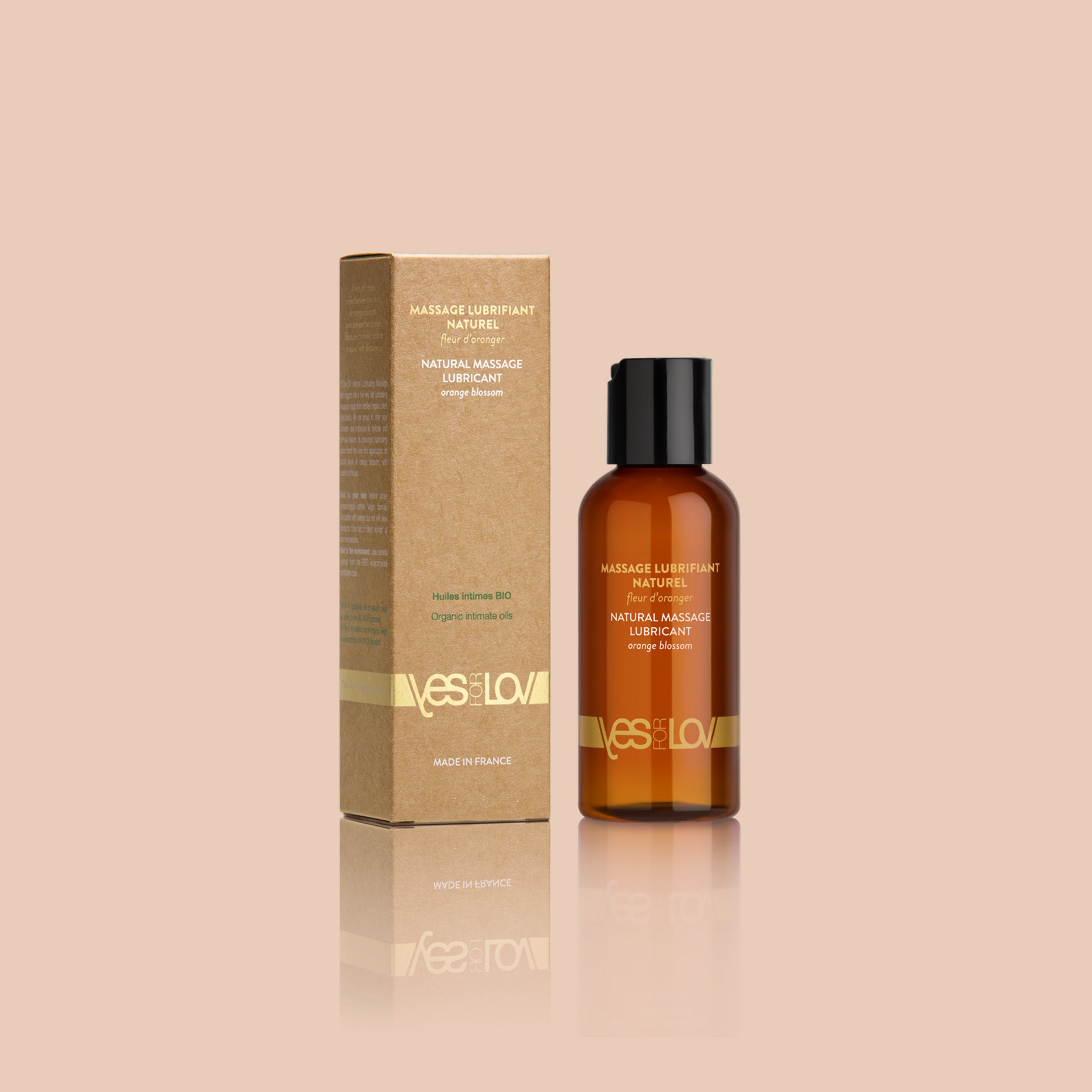 Yes For Lov Natural Massage Lubricant olio 100ml arancio