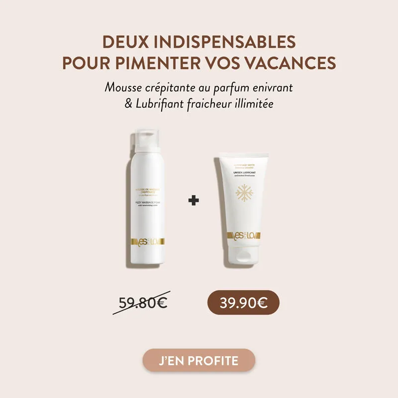 Yes For Lov Duo Holidays cofanetto coppia lubrificante schiuma