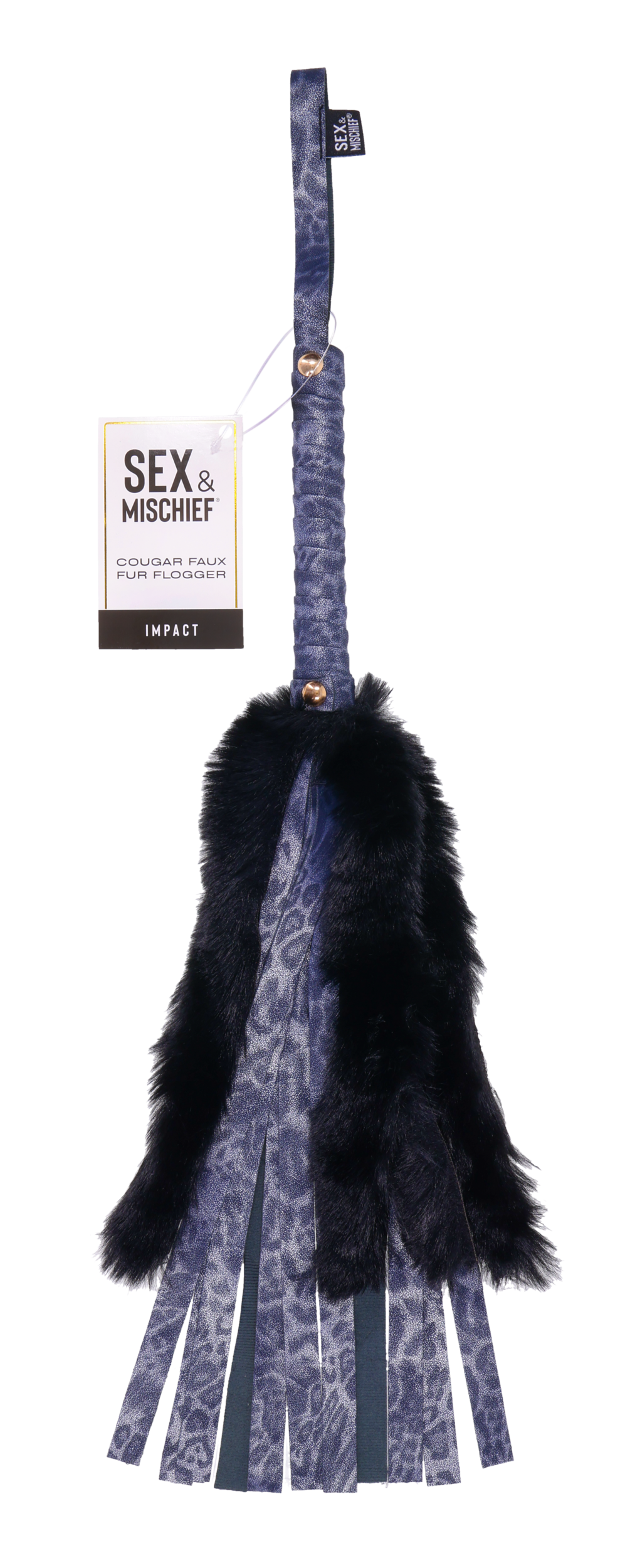Sportsheets Sex & Mischief Cougar frustino pelliccia blu