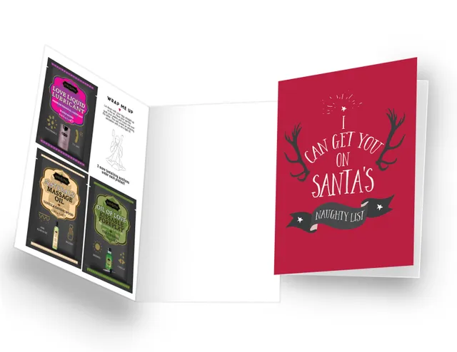 Kamasutra Naughty Notes Biglietto Santa Naughty List Vaniglia