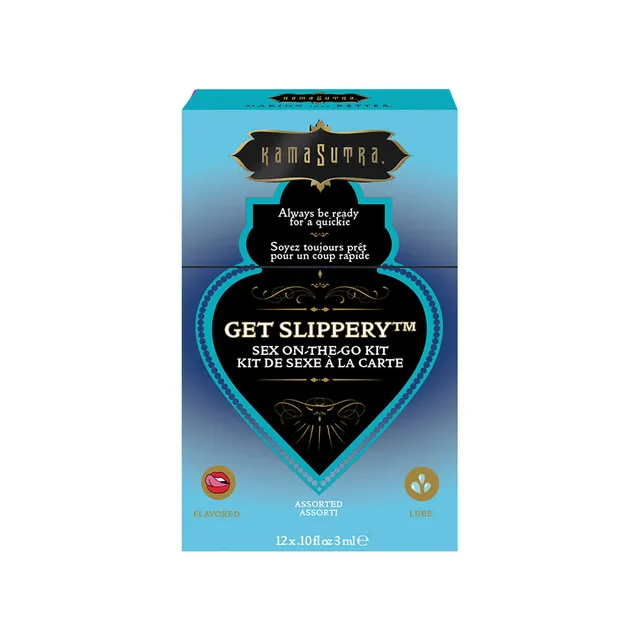 Kama Sutra Sex-to-Go Get Slippery kit lubrificante 12 bustine