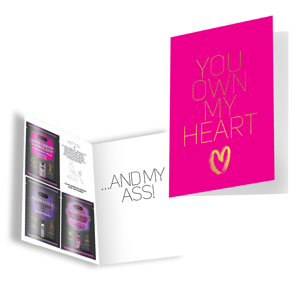 Kamasutra Naughty Notes You Own My Heart biglietto erotico campioni