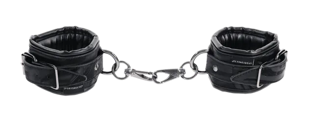 Sportsheets Velvet Noir Manette Bondage Ecopelle Nere