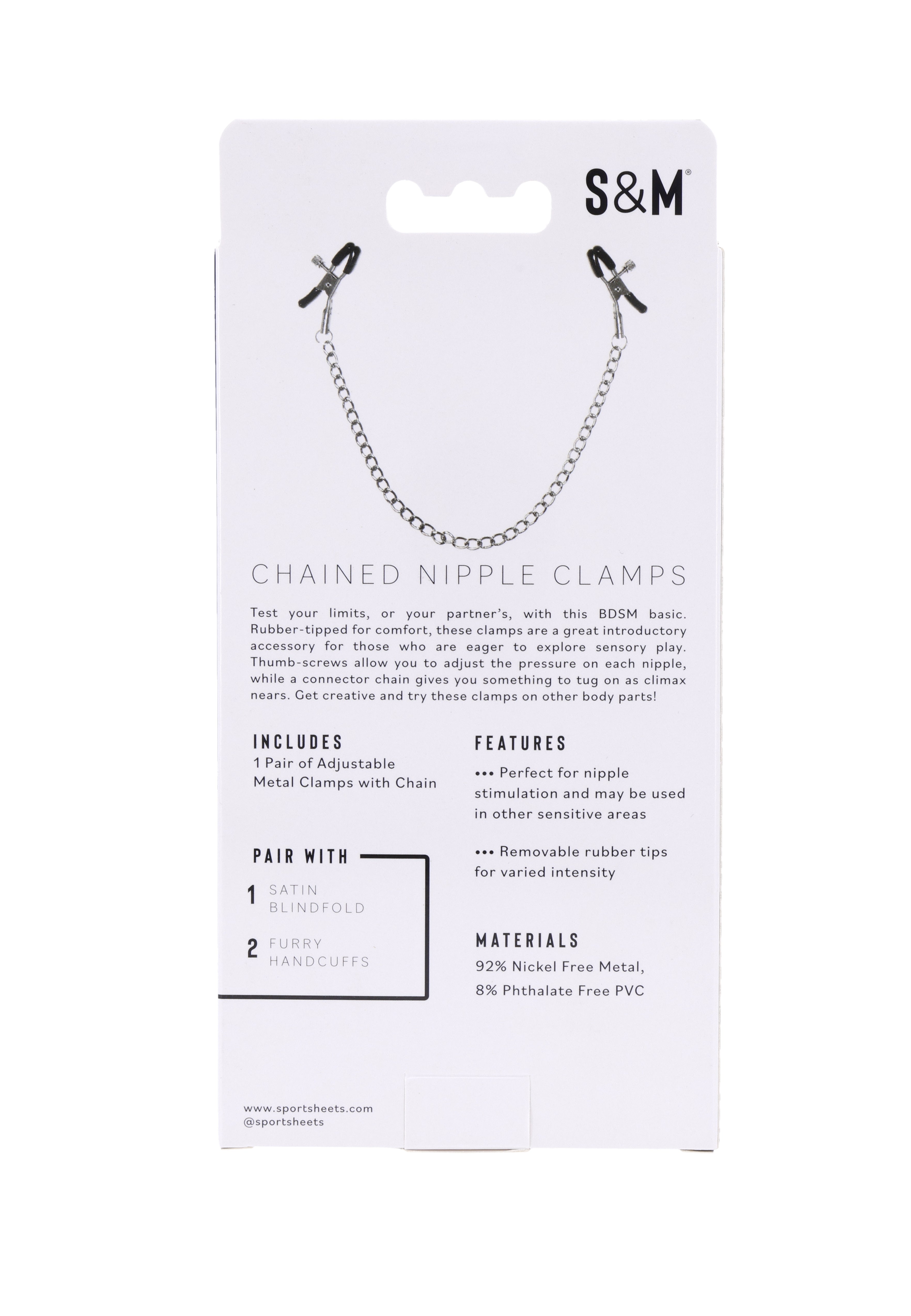 Sportsheets Sex & Mischief morsetti capezzoli con catena