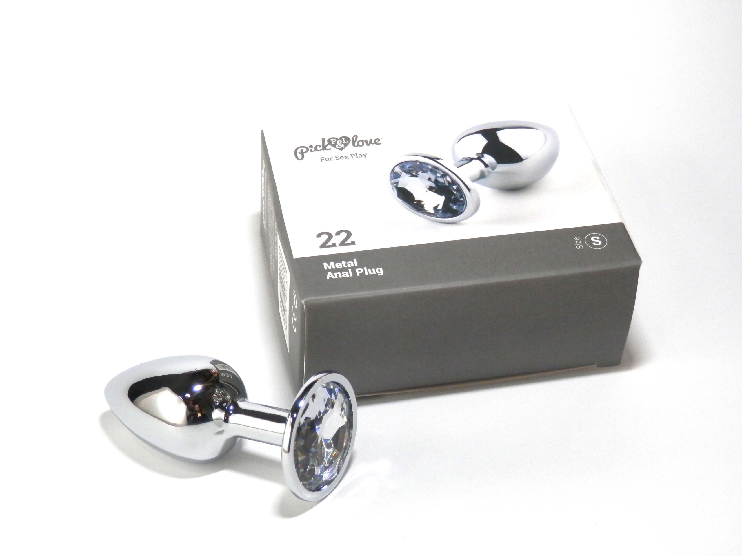 Pick&Love Plug Anale Brillante Plata gioiello trasparente