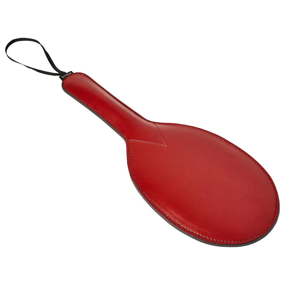 Sportsheets Saffron Ping Pong Paddle paddle pelle vegana rossa