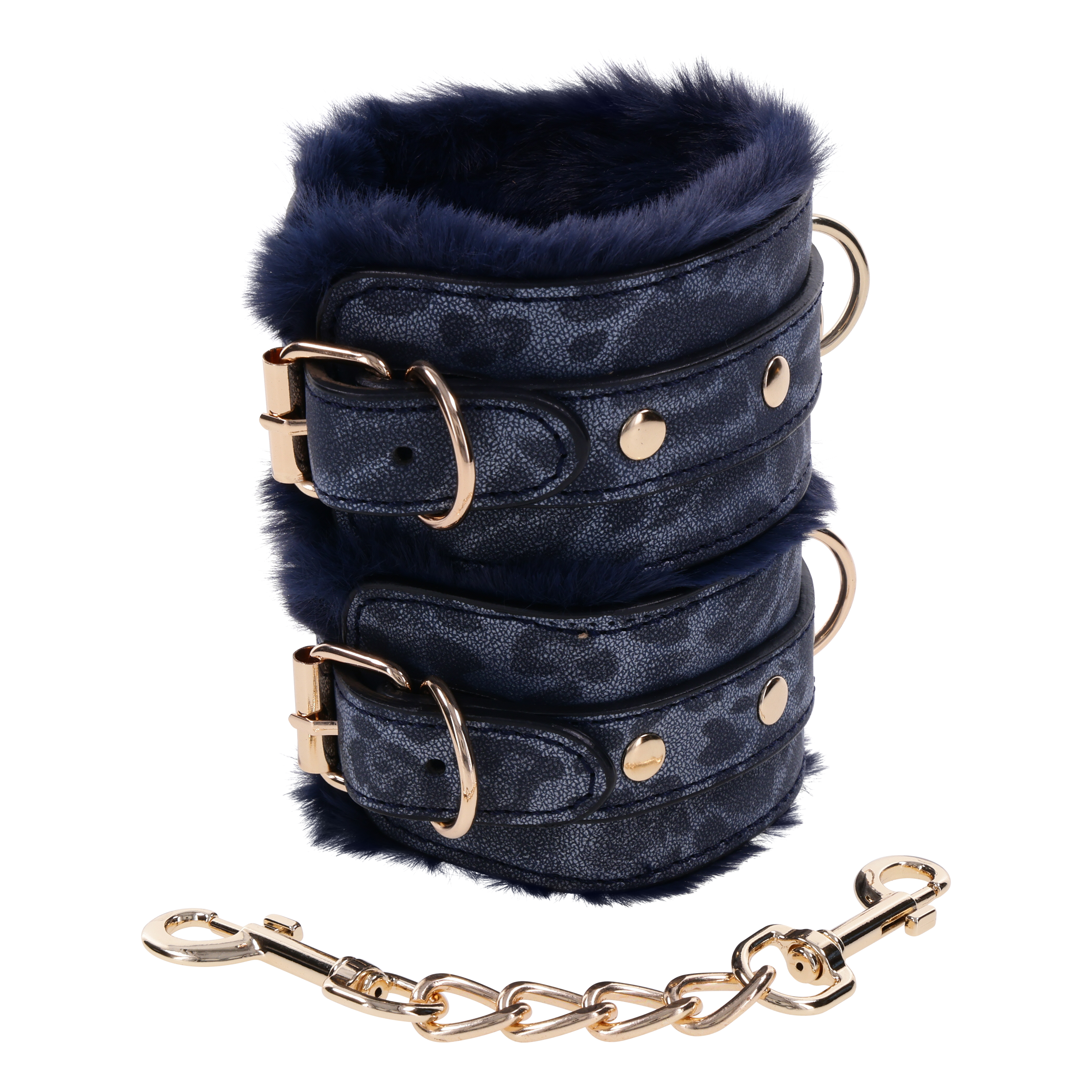 Sportsheets Sex & Mischief Cougar Fur Manette Pelose Blu