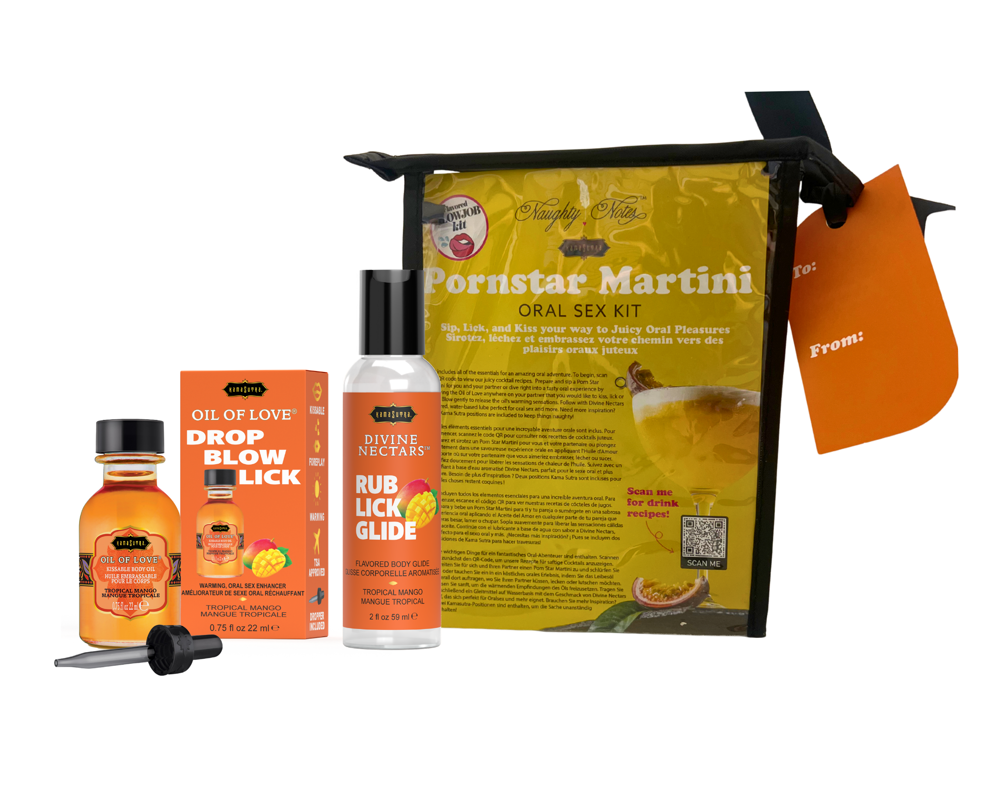 Kama Sutra Pornstar Martini kit sesso orale mango