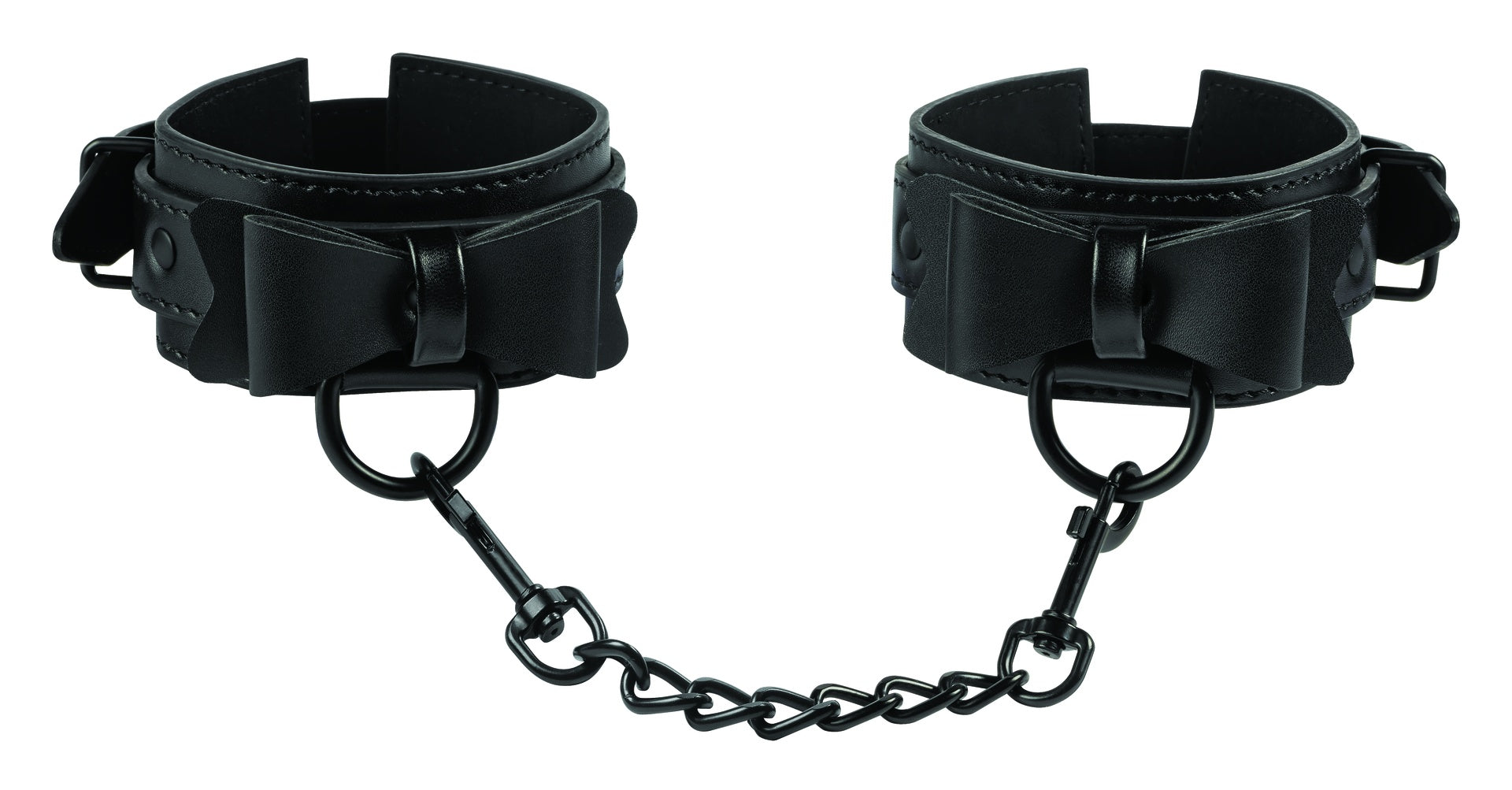Sportsheets Bow Tie Manette polsi similpelle nere