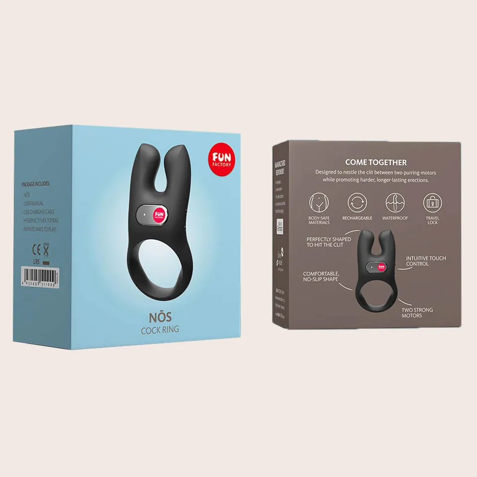 YESforLOV Nos anello vibrante coppia silicone ricaricabile