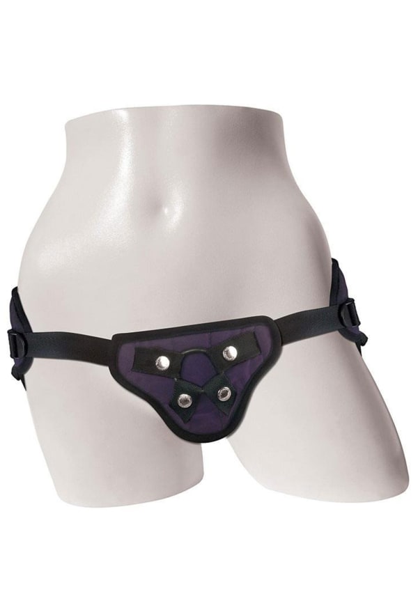 Sportsheets Purple Strap On imbracatura velluto viola