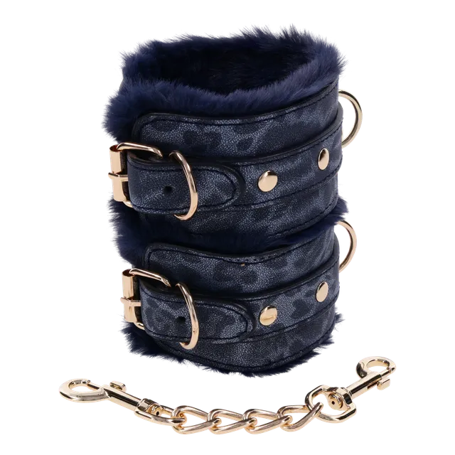 Sportsheets Sex & Mischief Cougar Fur Manette Pelose Blu