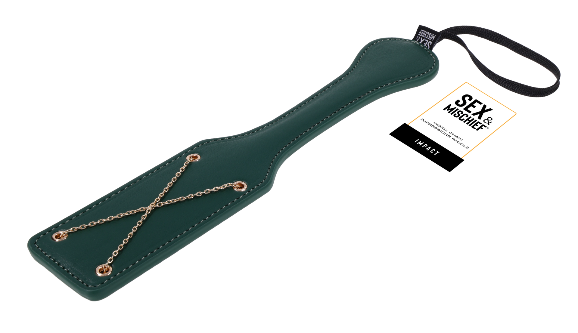 Sportsheets Indica Chain Impressions paddle verde con catena