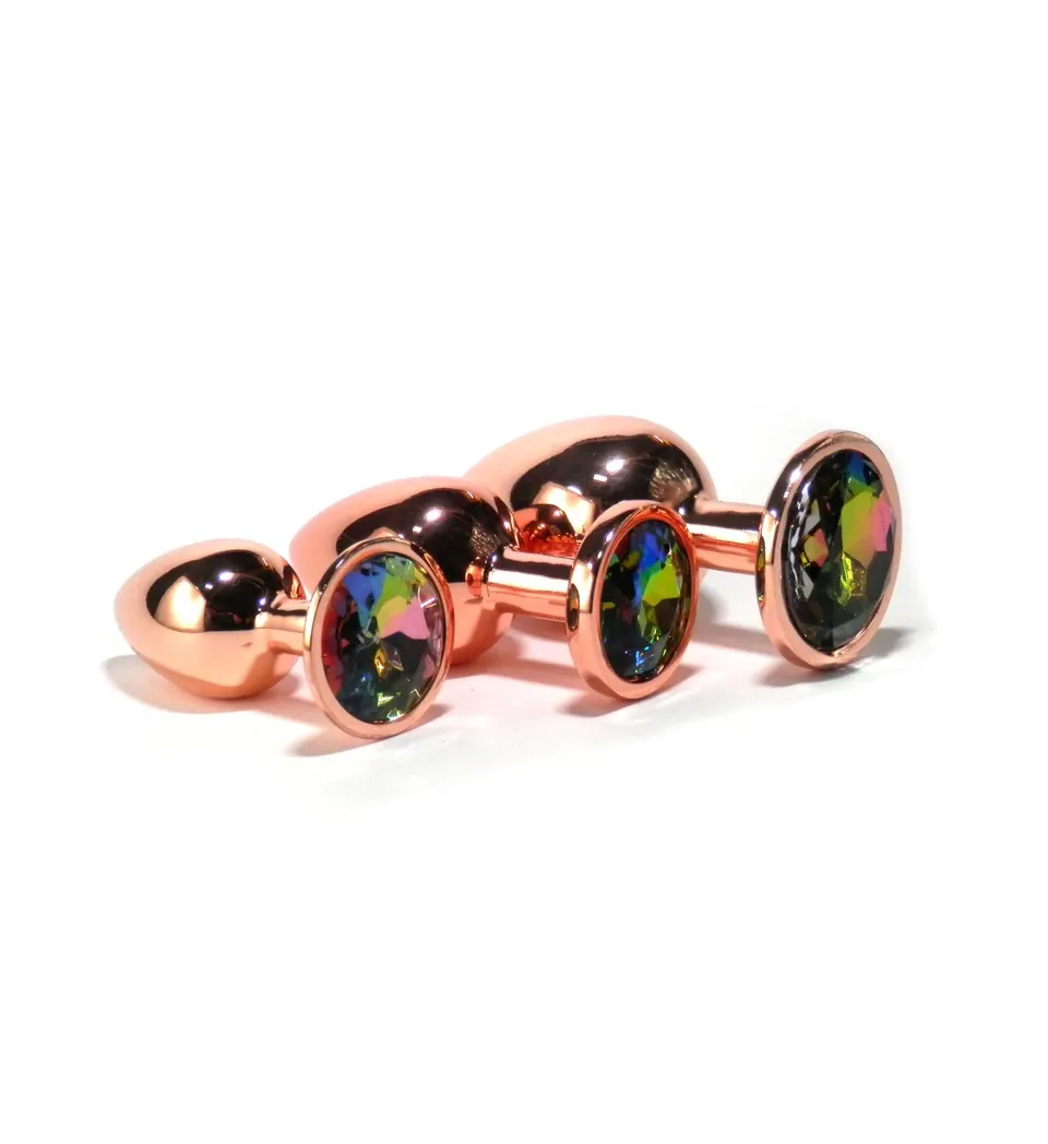 Pick&Love Diamante Dorado set 3 plug anali gioiello