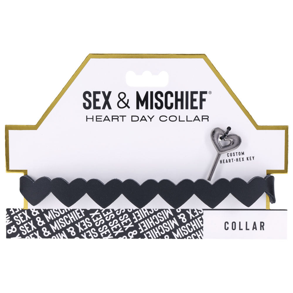 Sportsheets Sex & Mischief Heart Day Collar collare nero