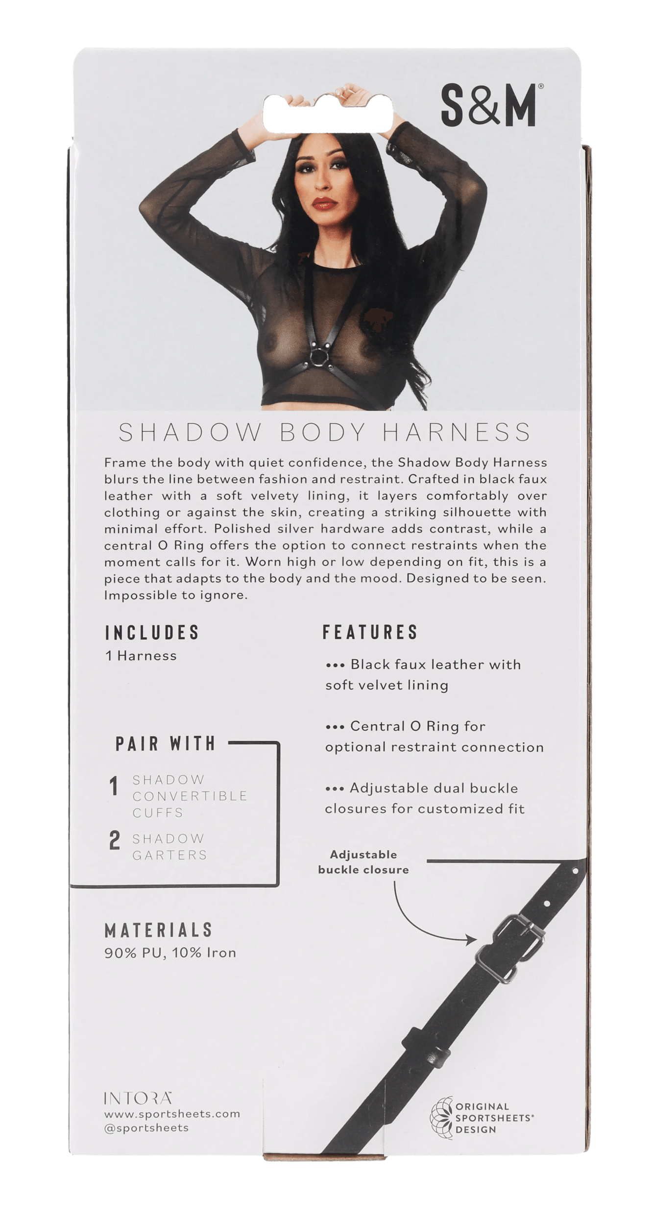 Sportsheets Shadow Body Harness imbracatura corpo nera
