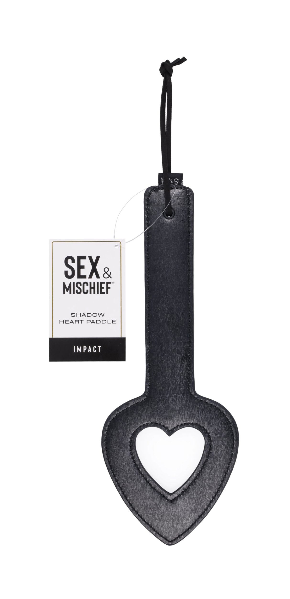 Sportsheets Shadow Heart Paddle paddle similpelle nero