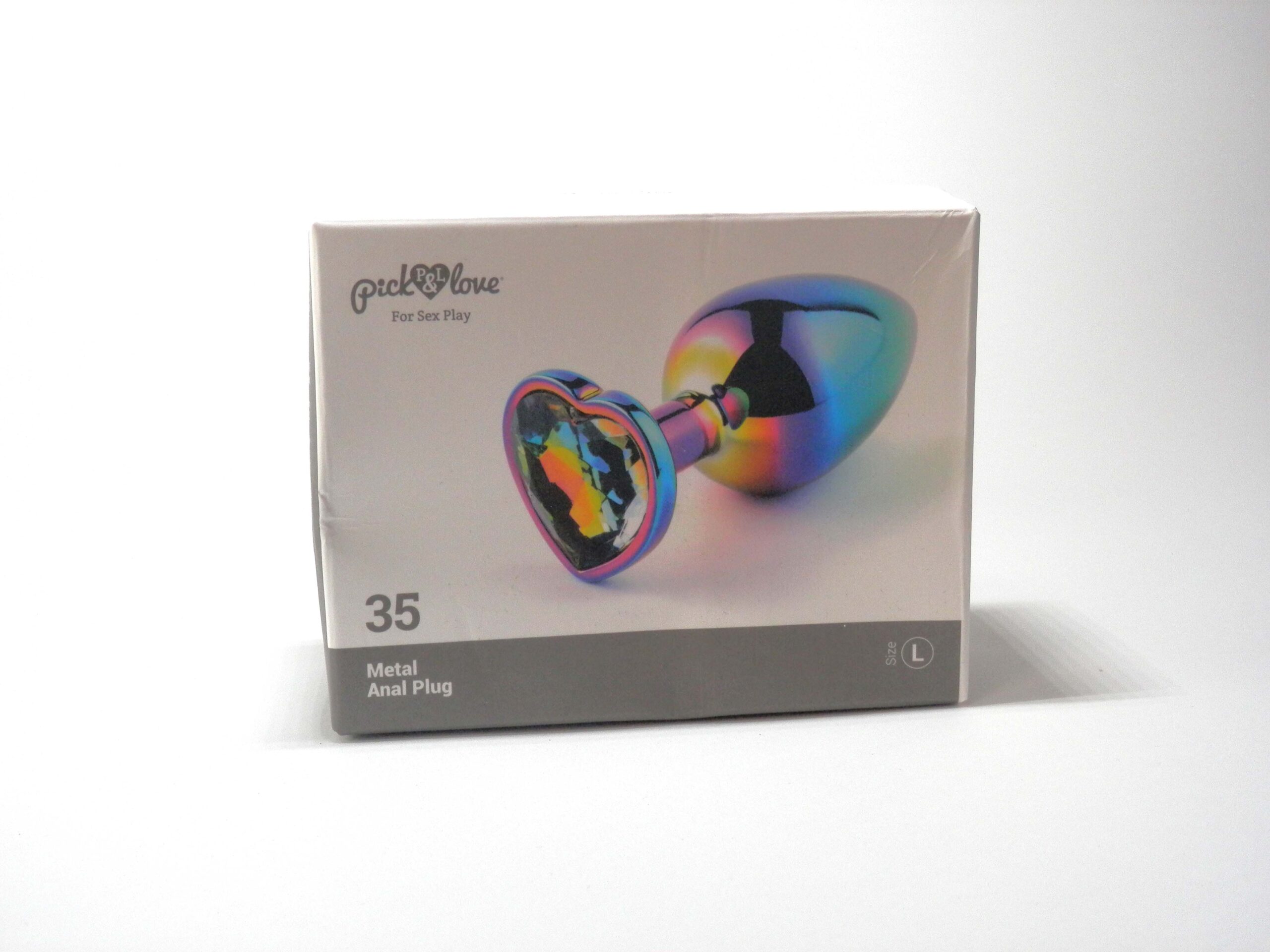 Pick&Love Plug Cuore plug anale metallo cangiante