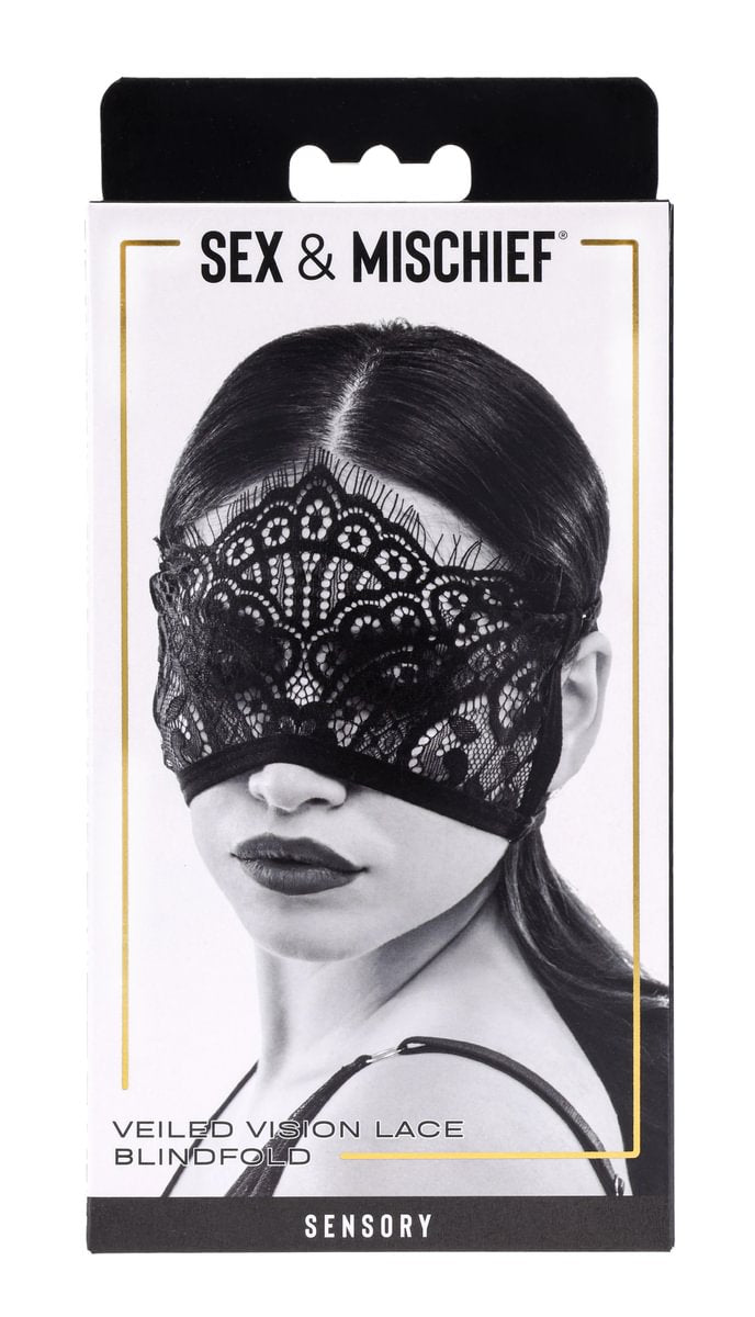 Sex & Mischief Veiled Vision Benda Bondage in Pizzo