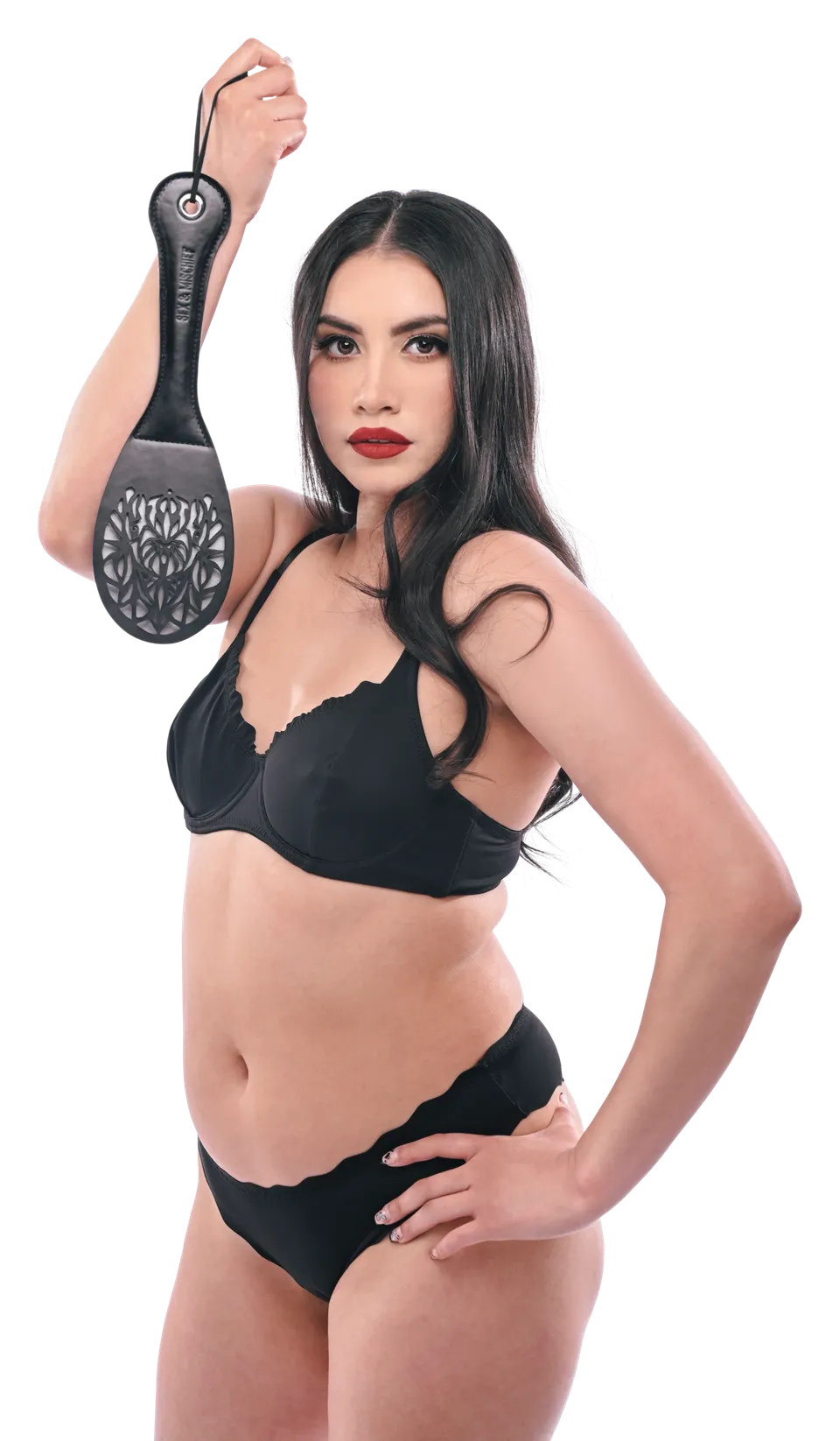 Sportsheets Sex & Mischief Lace Spanker paddle pizzo nero