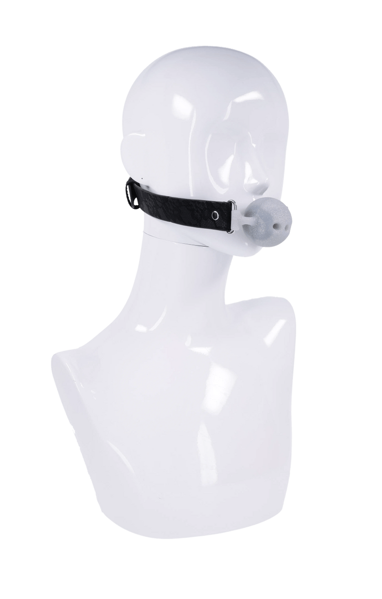 Sex & Mischief Lace Ball Gag bavaglio pallina silicone 4,45cm