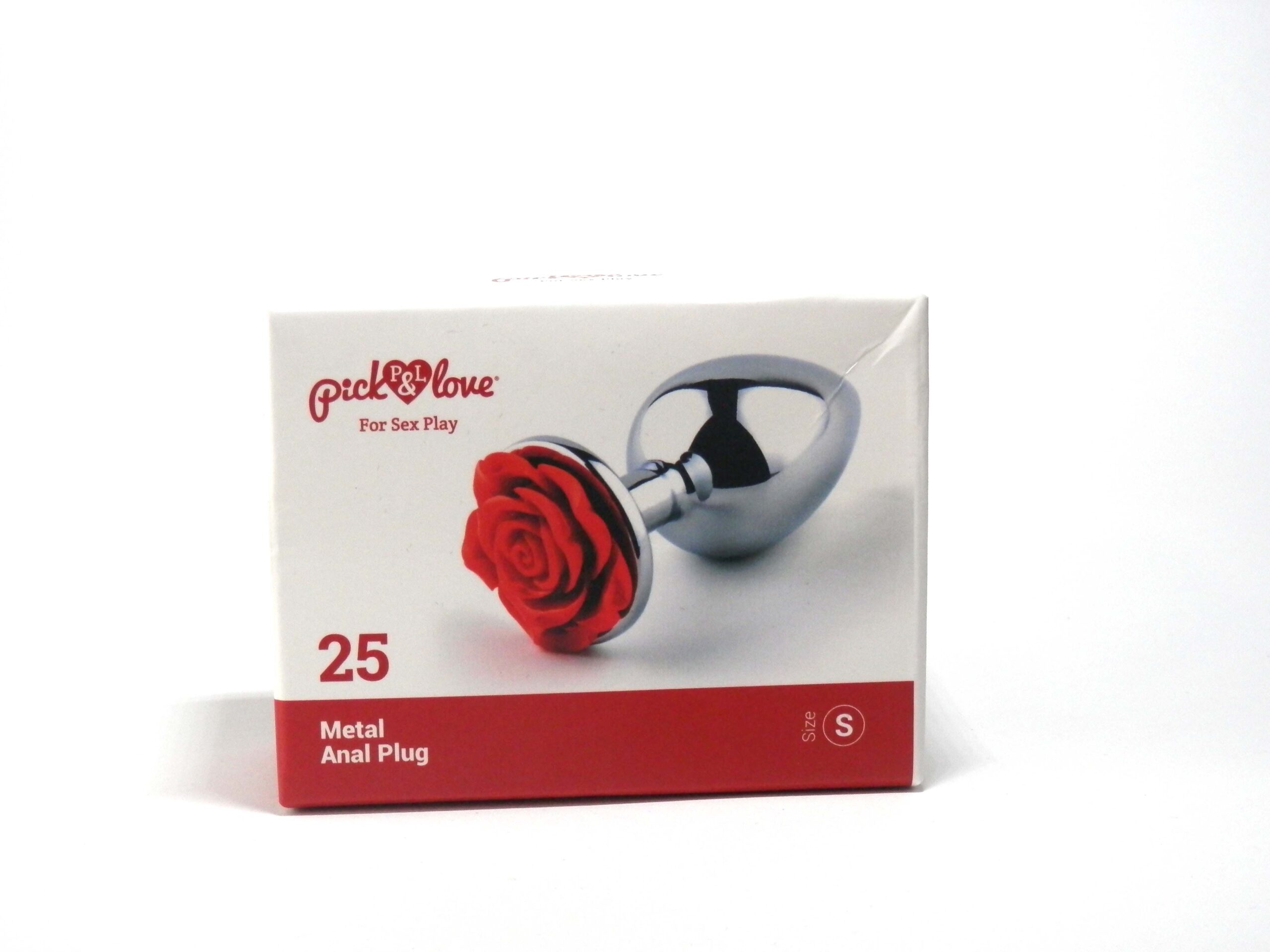 PickLove Rosa Roja plug anale alluminio base rosa