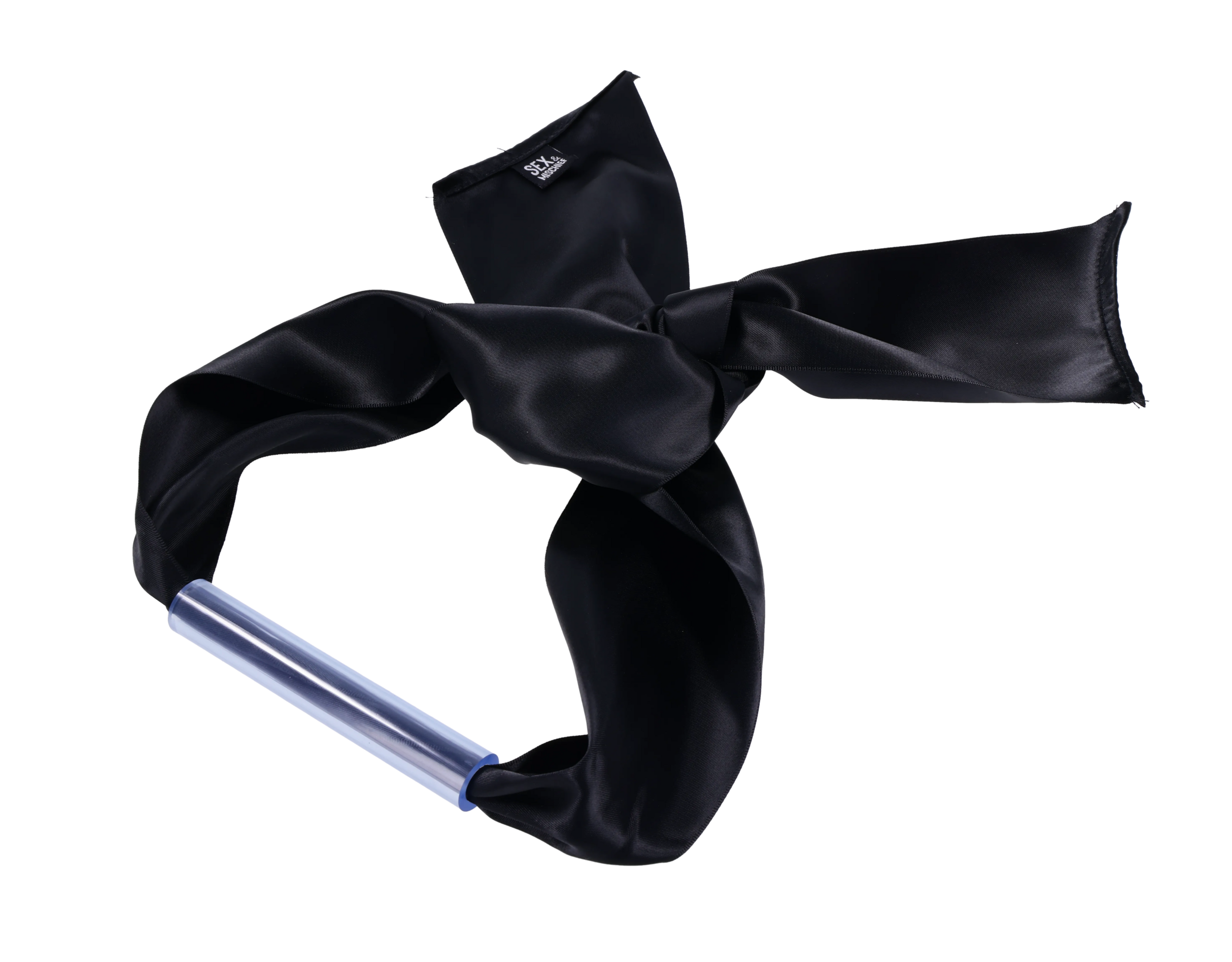 Sex & Mischief Silky Bit Gag bavaglio morso raso nero