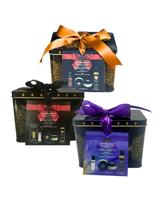 Kamasutra Sex Magnet Profumo Feromoni Leather Set
