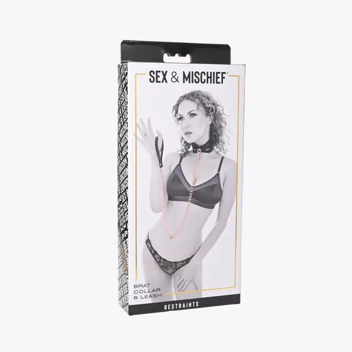 Sportsheets Sex & Mischief Brat collare oro rosa