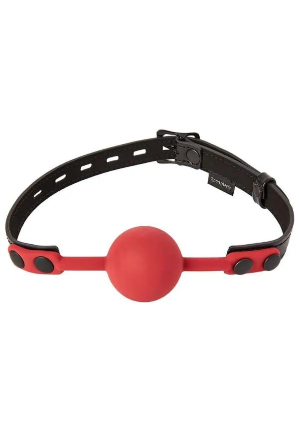 Sportsheets Saffron Ball Gag bavaglio silicone rosso