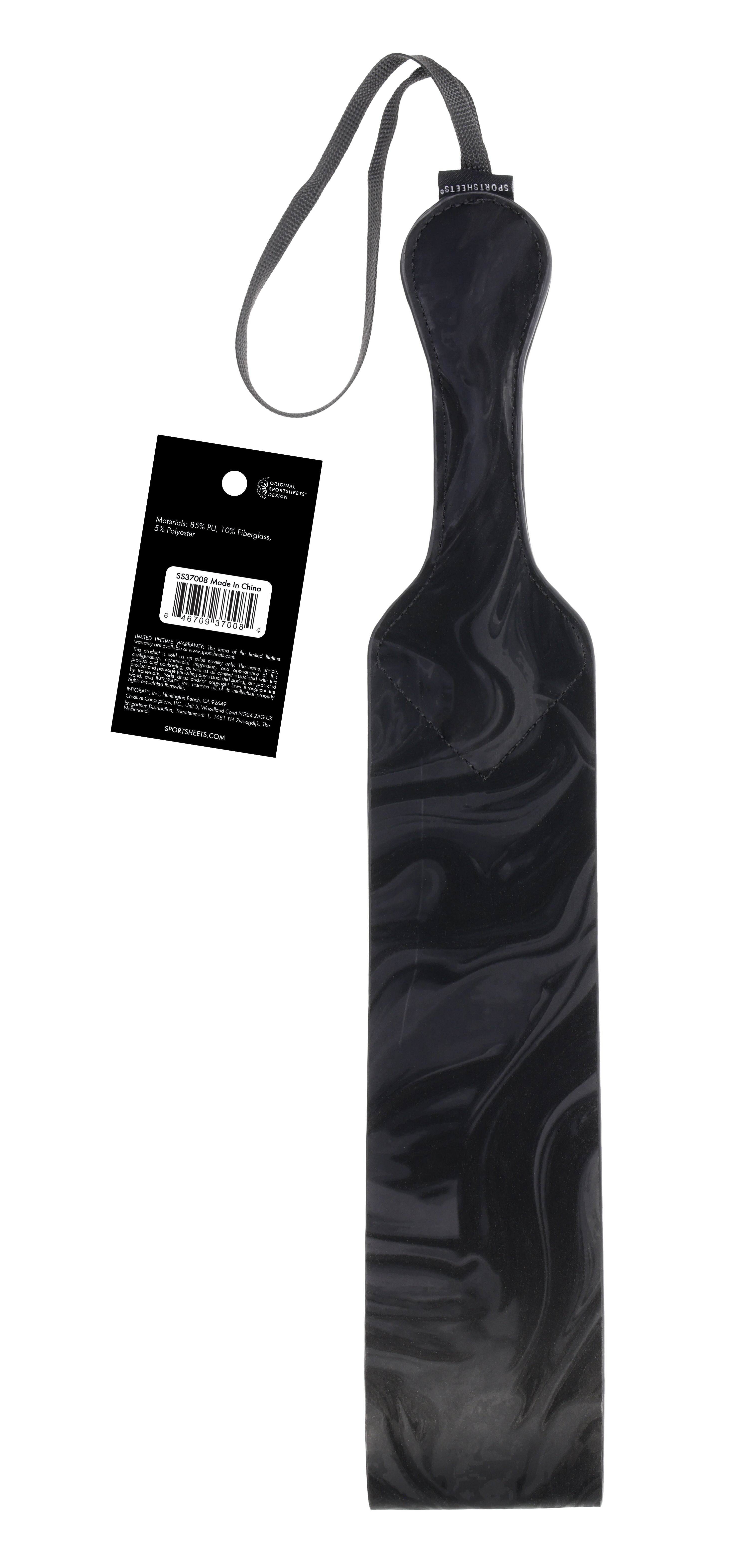 Sportsheets Velvet Noir Loop Paddle pagaia pelle