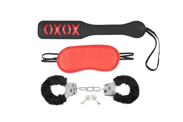 Sportsheets Sweet Punishment Set kit bondage 3 pezzi rosso