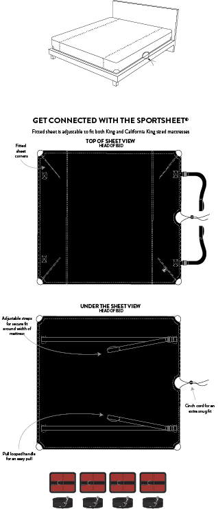 Sportsheets Original Sportsheet King sistema bondage da letto