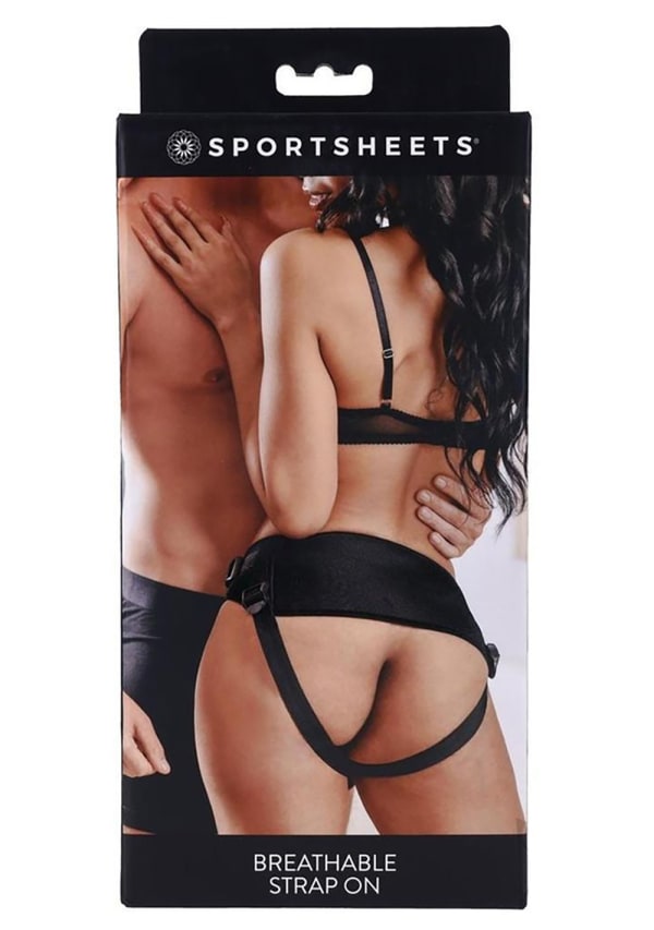 Sportsheets Breathable Strap On harness strap-on nero