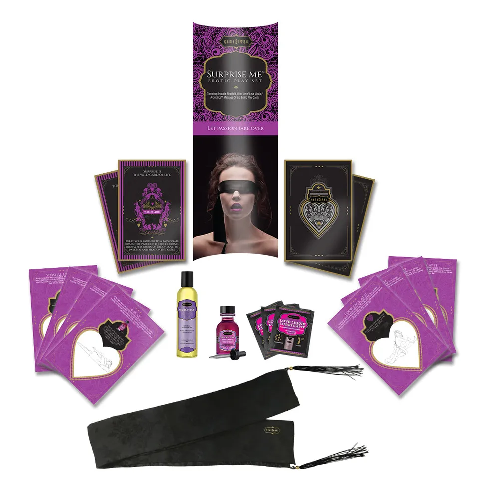 Kama Sutra Surprise Me kit erotico con benda e oli