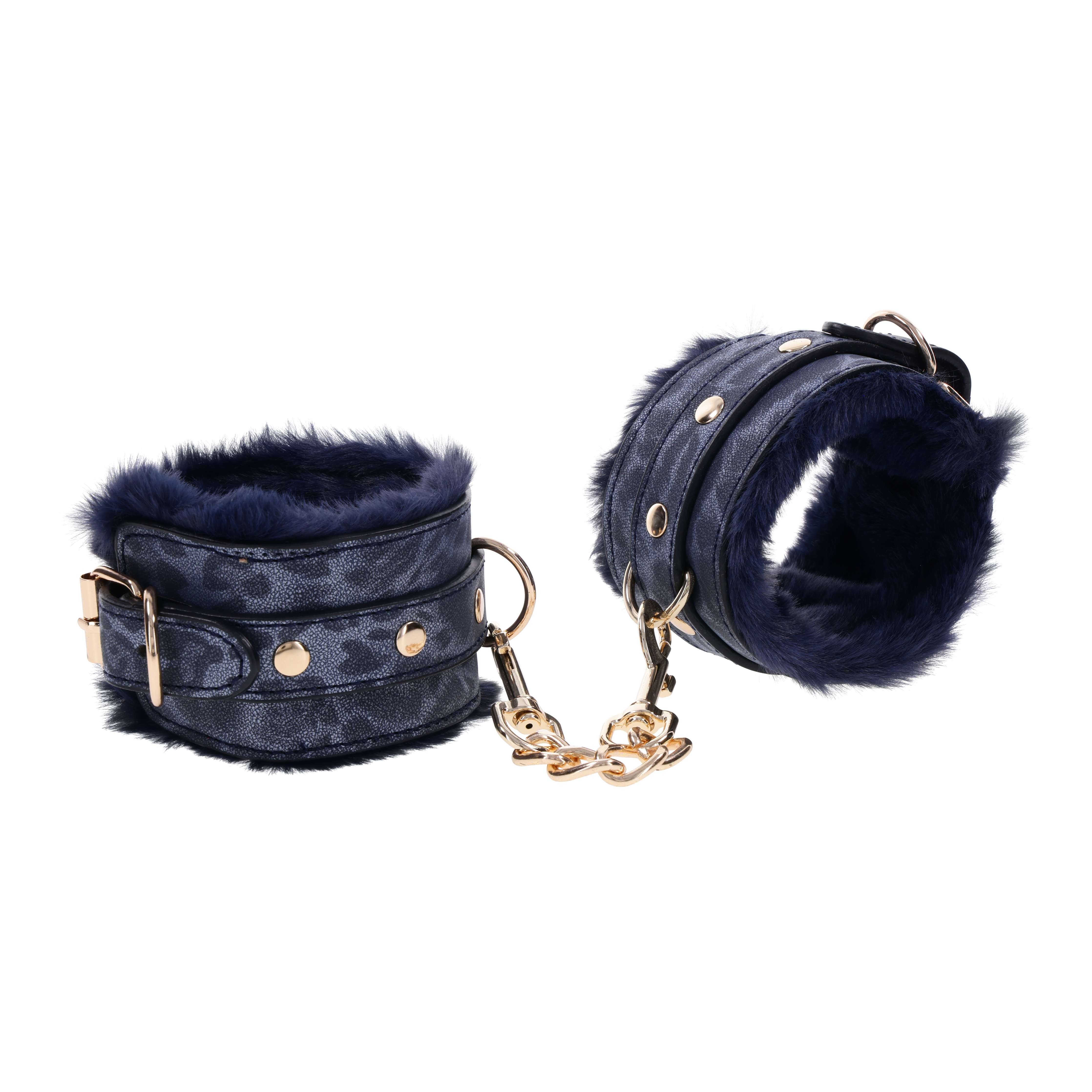 Sportsheets Sex & Mischief Cougar Fur Manette Pelose Blu