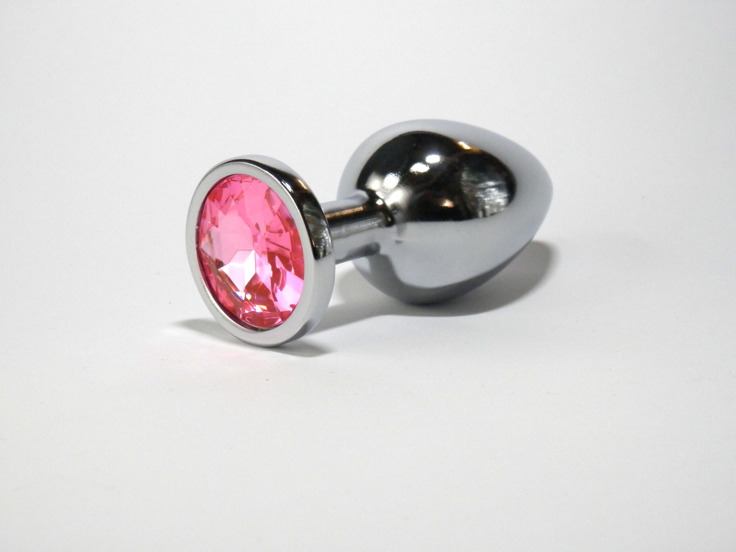 Pick&Love Plug Anale Diamante Plata gioiello rosa metallo