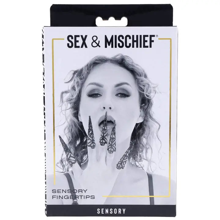 Sportsheets Sex & Mischief Sensory Fingertips ditali neri 5 pz