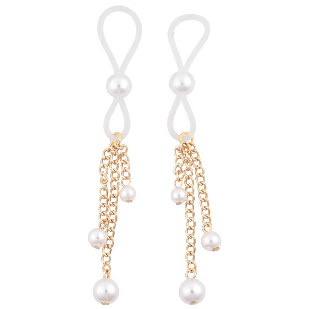 Sex & Mischief Pearl Nipple Ties gioielli capezzoli perle