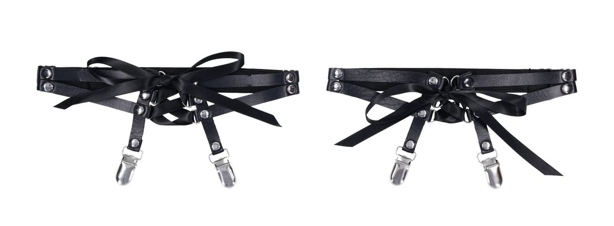 Sportsheets Laced Up Garters reggicalze nere